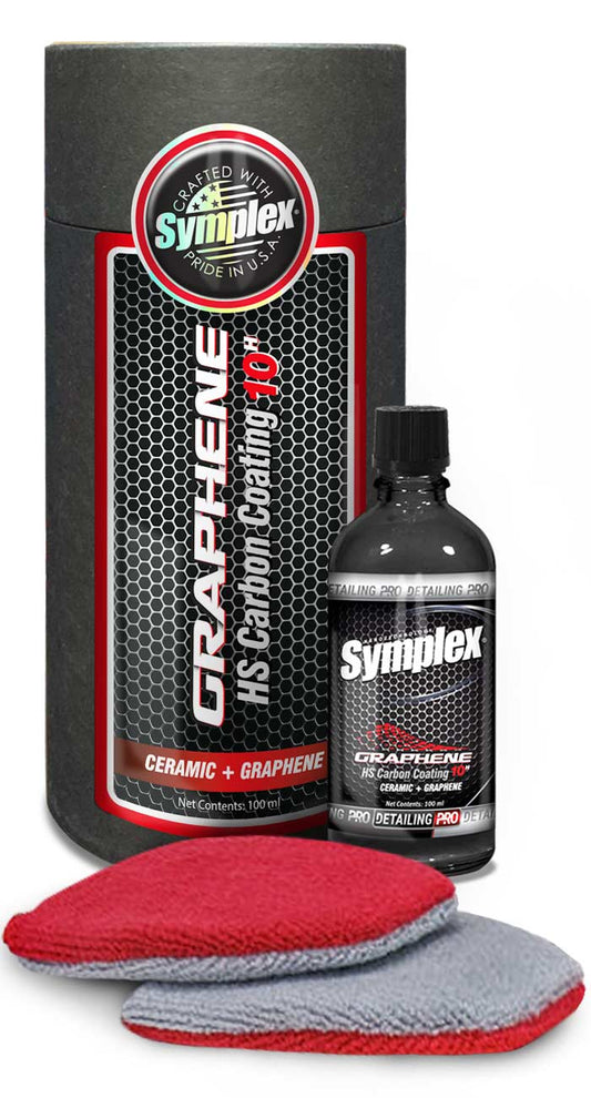 Tratamiento Cerámico Symplex Graphene 10H 100ml Rendimiento 4 Autos 4 años de Protección